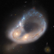 Imagen para el artículo titulado El telescopio Hubble consigue capturar una rara colisión entre galaxias